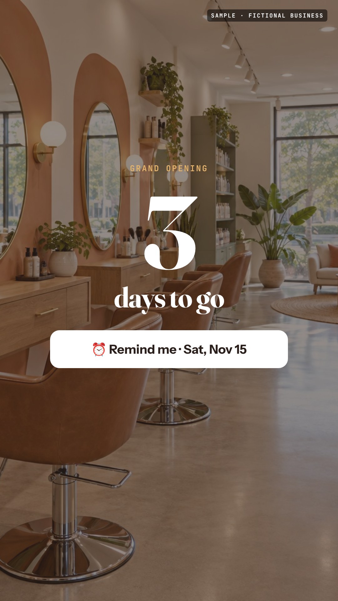 Sample countdown story