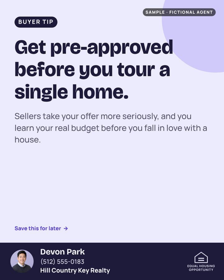 Sample buyer tip post